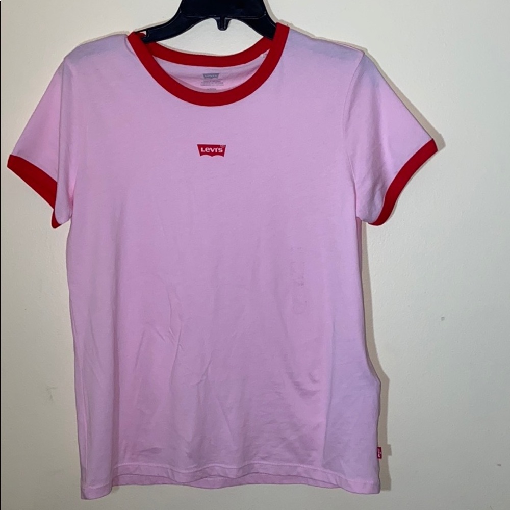 Pink Levi’s shirt